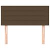 vidaXL Tête de lit Marron Foncé 80x5x78/88 cm Tissu