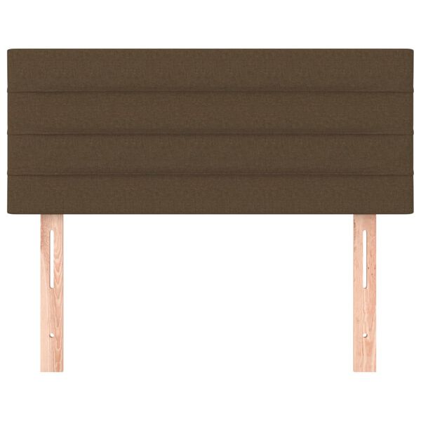 vidaXL Tête de lit Marron Foncé 80x5x78/88 cm Tissu
