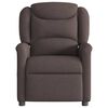 vidaXL Fauteuil de massage inclinable Marron foncé Tissu