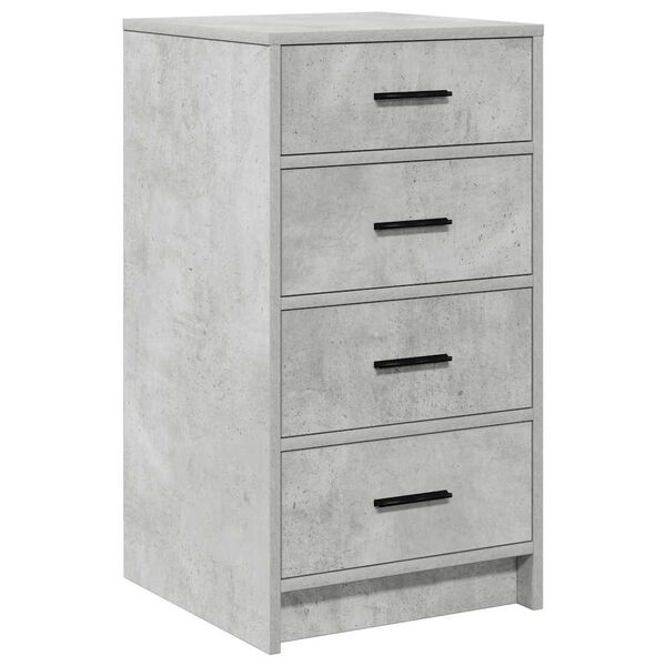 vidaXL Buffet avec tiroir Gris b&eacute;ton 40 x 41 x 75 cm Bois d'ing&eacute;nierie