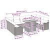 vidaXL Ensemble de canap&eacute; de jardin avec coussin 10 pcs Gris