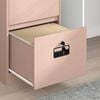 vidaXL Cabinet de Dossier avec tiroir Rose 45,5 x 42 x 106,5 cm
