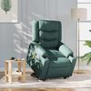 vidaXL Fauteuil inclinable de massage Vert fonc&eacute; Tissu