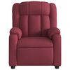 vidaXL Fauteuil inclinable électrique Rouge bordeaux Tissu