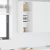 vidaXL Armoire suspendue avec stockage Riga Blanc 30 x 29,5 x 80 cm