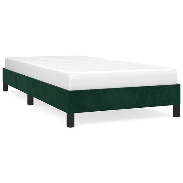 vidaXL Cadre de lit sans matelas vert foncé 80x200 cm velours
