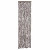 vidaXL Rideau anti-mouches beige et marron 56x200 cm chenille