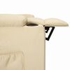 vidaXL Fauteuil Cr&egrave;me Tissu