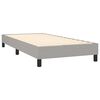 vidaXL Sommier &agrave; lattes de lit avec matelas et LED Gris clair 90x200cm