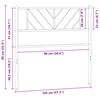vidaXL T&ecirc;te de lit de remplacement m&eacute;tal blanc 100 cm