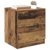 vidaXL Cabinet de chevet avec tiroir 2 pcs Bois ancien 45 x 39 x 50cm