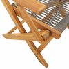 vidaXL Chaises pliables de jardin 4 pcs gris bois d'acacia massif