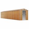 vidaXL Abri de jardin marron clair 191x980x198 cm acier galvanisé