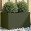 vidaXL Jardini&egrave;re vert olive 62x40x39 cm acier