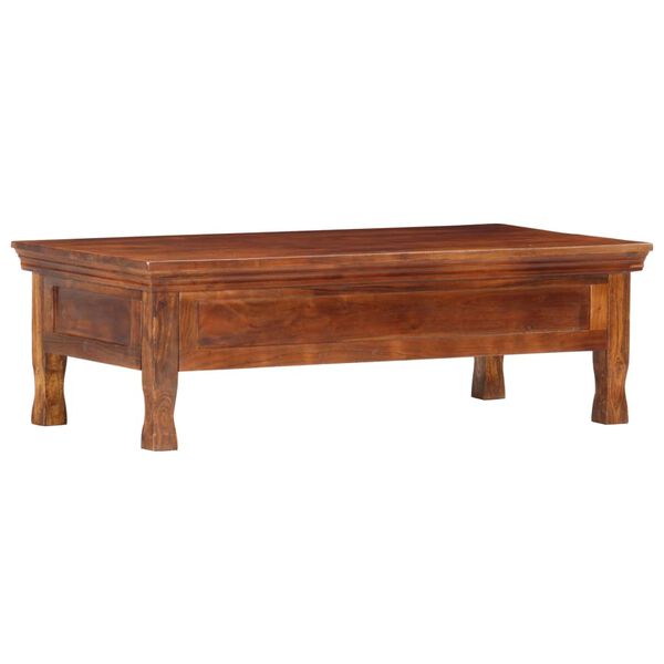 vidaXL Table basse 110 x 55 x 35 cm Bois d'acacia solide