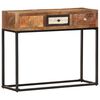 vidaXL Table console Dor&eacute; 90x30x75 cm Bois de r&eacute;cup&eacute;ration massif