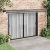 vidaXL Auvent de porte noir 400 x 100 cm en polycarbonate
