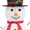vidaXL Figurine de bonhomme de neige de Noël à LED Tissu 90 cm