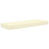 vidaXL Coussin de Si&egrave;ge d'Ext&eacute;rieur Cr&egrave;me 115 x 40 x 8 cm