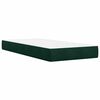 vidaXL Sommier &agrave; lattes de lit et matelas Vert fonc&eacute; 80x200 cm Velours