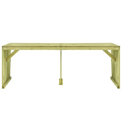 vidaXL Table de jardin 220x101,5x80 cm Bois de pin imprégné