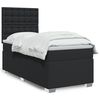 vidaXL Sommier &agrave; lattes de lit avec matelas Noir 80x200cm Similicuir