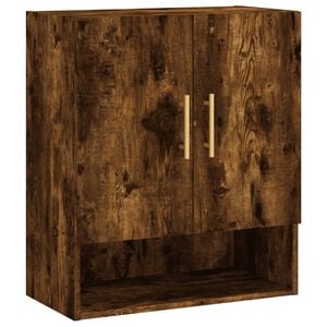 vidaXL Armoire murale ch&ecirc;ne fum&eacute; 60x31x70 cm bois d'ing&eacute;nierie