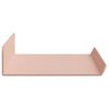vidaXL &Eacute;tag&egrave;re flottante 3 pcs Rose 40 x 9 x 2,5 cm Acier