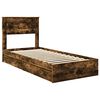 vidaXL Lit de Rangement Ch&ecirc;ne fum&eacute; 75 x 190 cm Bois d'ing&eacute;nierie