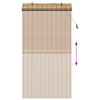 vidaXL Store enrouleur avec des rideaux Nature 100 x 220 cm Bambou