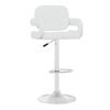 vidaXL Tabourets de bar lot de 2 blanc similicuir