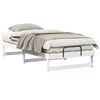 vidaXL Cadre de lit Blanc 75 x 190 cm Pin massif