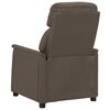 vidaXL Fauteuil de massage &eacute;lectrique Gris Similicuir