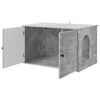 vidaXL Maison pour chat B&eacute;ton 85 x 55 x 50 cm Bois d'ing&eacute;nierie