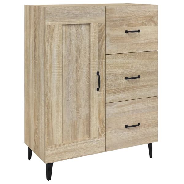 vidaXL Buffet Ch&ecirc;ne sonoma 69,5x34x90 cm Bois d'ing&eacute;nierie