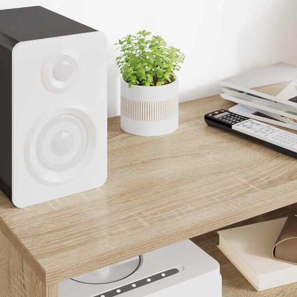 vidaXL Meuble TV Ch&ecirc;ne Sonoma 60 x 35 x 40 cm Bois d'ing&eacute;nierie