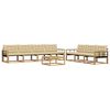 vidaXL Ensemble de canap&eacute;s d'ext&eacute;rieur 8 pc Blanc et Beige