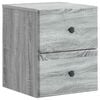 vidaXL Cabinet de chevet mural Sonoma gris 34,5 x 33 x 40 cm