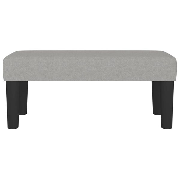 vidaXL Banc Gris clair 70x30x30 cm Tissu