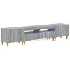 vidaXL Ensemble de 3 Meubles TV LED Sonoma gris Bois d'ing&eacute;nierie