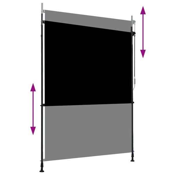 vidaXL Store roulant d'extérieur 150 x 270 cm Anthracite