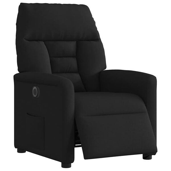 vidaXL Fauteuil inclinable &eacute;lectrique Noir Tissu