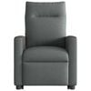 vidaXL Fauteuil inclinable Gris fonc&eacute; Tissu