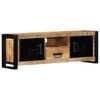 vidaXL Meuble TV 100x30x35 cm bois massif de manguier brut