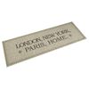 vidaXL Tapis de cuisine lavable imprim&eacute; Home capitales 45x150 cm