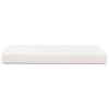 vidaXL Matelas de Lit avec matelas Cr&egrave;me 80 x 200 cm tissu