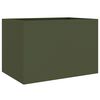 vidaXL Jardini&egrave;re vert olive 62x40x39 cm acier