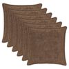 vidaXL Housse de coussin 6 pc HOUTEN Marron Clair 40 x 40 cm