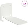 vidaXL &Eacute;tag&egrave;re flottante avec &eacute;tag&egrave;re 4 pcs Blanc 6 x 10,8 x 6,6 cm