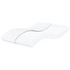 vidaXL Matelas en mousse blanc 200x220 cm duret&eacute; H2 H3